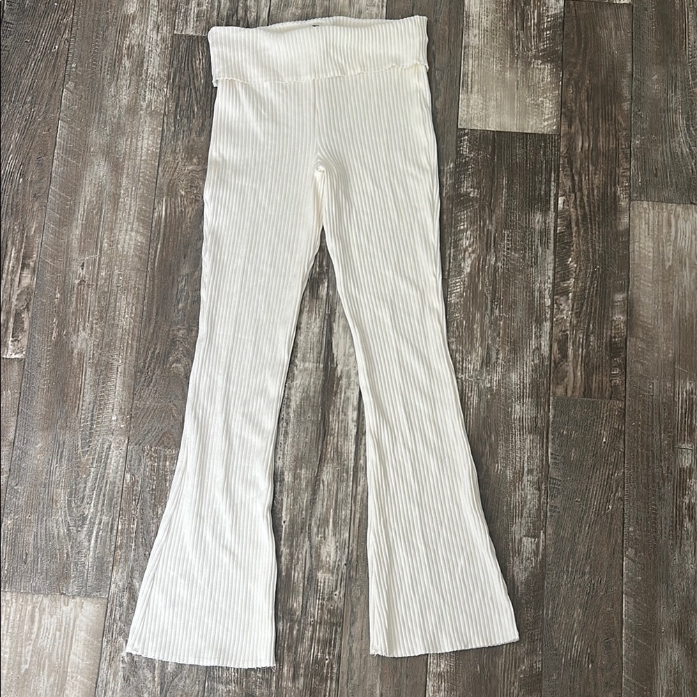 Wild Fable White Flare Pants High-Rise Boot Cut